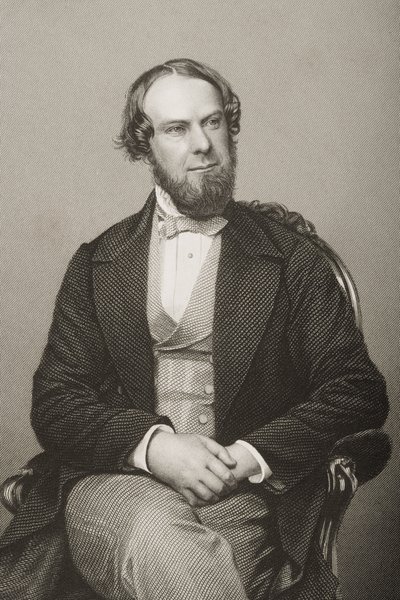John Wodehouse (1826-1902) 1° Conte di Kimberley, inciso da D.J. Pound da una fotografia, da 